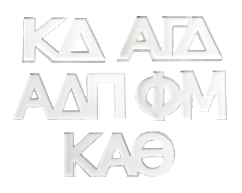 Sorority Acrylic Shelf Letters