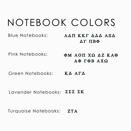 Sorority Notebook