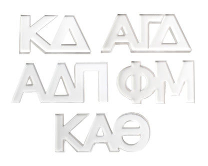 Sorority Acrylic Shelf Letters