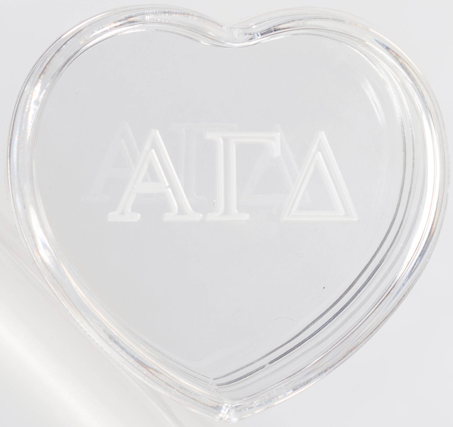 Sorority Engraved Heart Box -Large