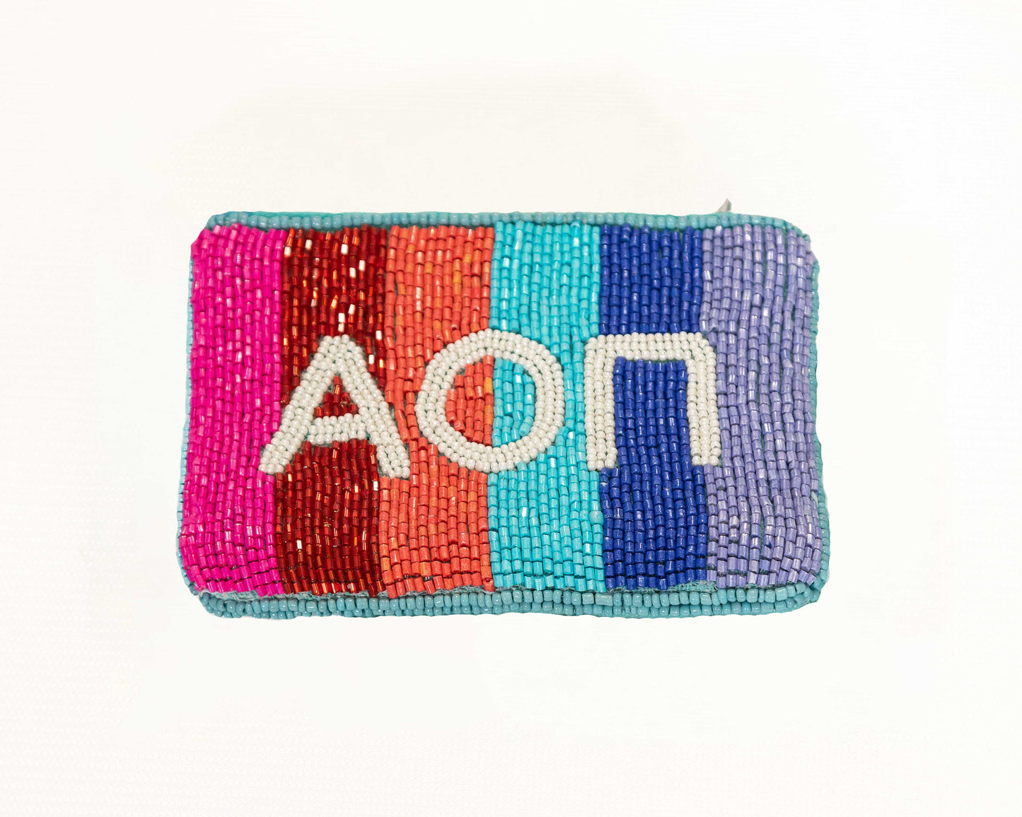 Sorority Happy Stripe Beaded Bag