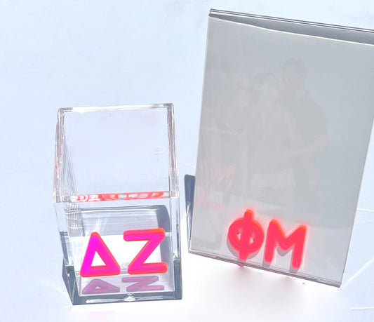 Sorority Appliqued  Acrylic Frame